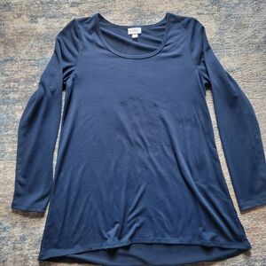 Lularoe Women's Navy Blue Long Sleeve Top